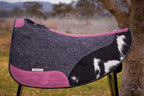 Cut out pad - Pink crazyhorse & hide