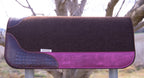 Pink crazyhorse/croc embossed clover spine wool felt pad