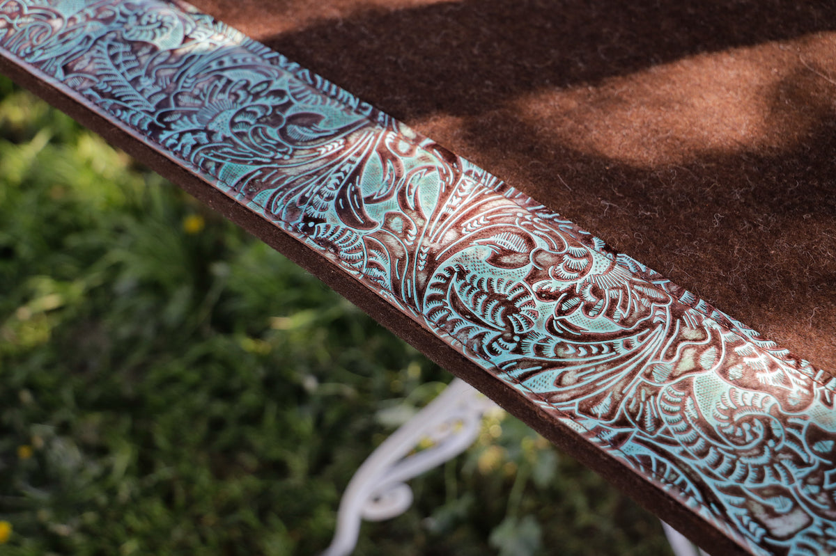 Courage doesn't always roar... - clover spine wool felt pad TWO AVAILABLE