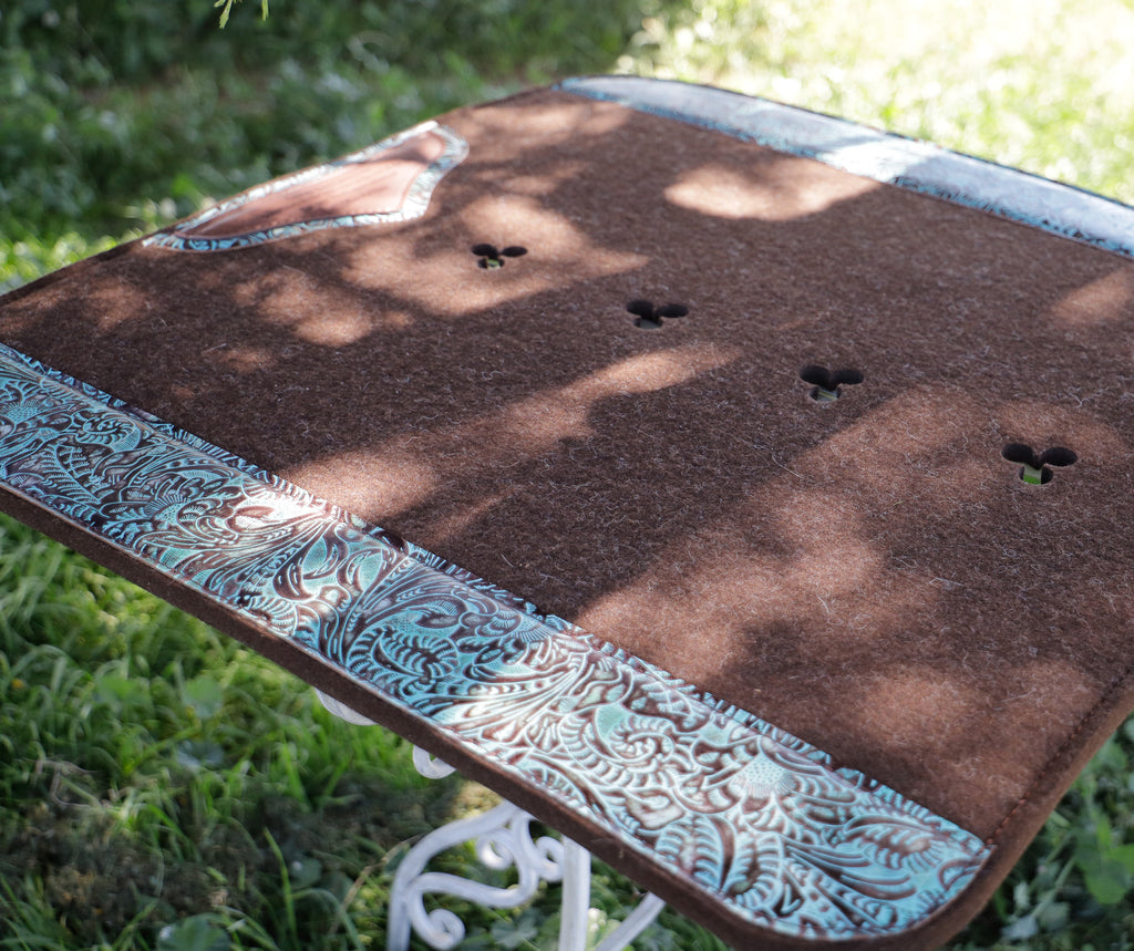 Courage doesn't always roar... - clover spine wool felt pad TWO AVAILABLE