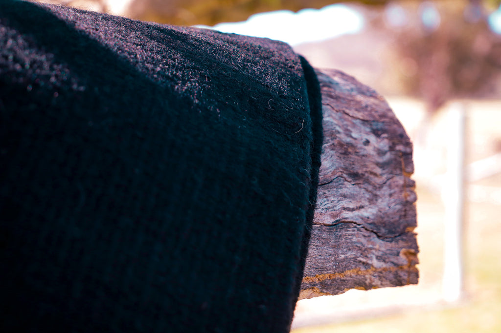 Classic series block colour blanket pad - Available in mountain blue, cowboy brown and black