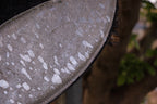 13mm silver metallic hair on hide