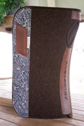 13mm - 24 inch spine blueberry floral embossed pad