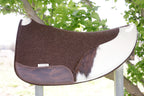 Choc marle hair on hide - 28 inch spine 12.7/13mm wool felt