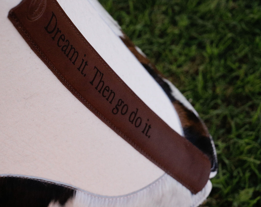 Cream wool felt, 12.7/13mm TRI COLOUR hide