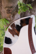 Cream wool felt, 12.7/13mm TRI COLOUR hide