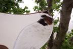 Muted tri colour hide - 12.7/13mm wool felt, 28 inch spine