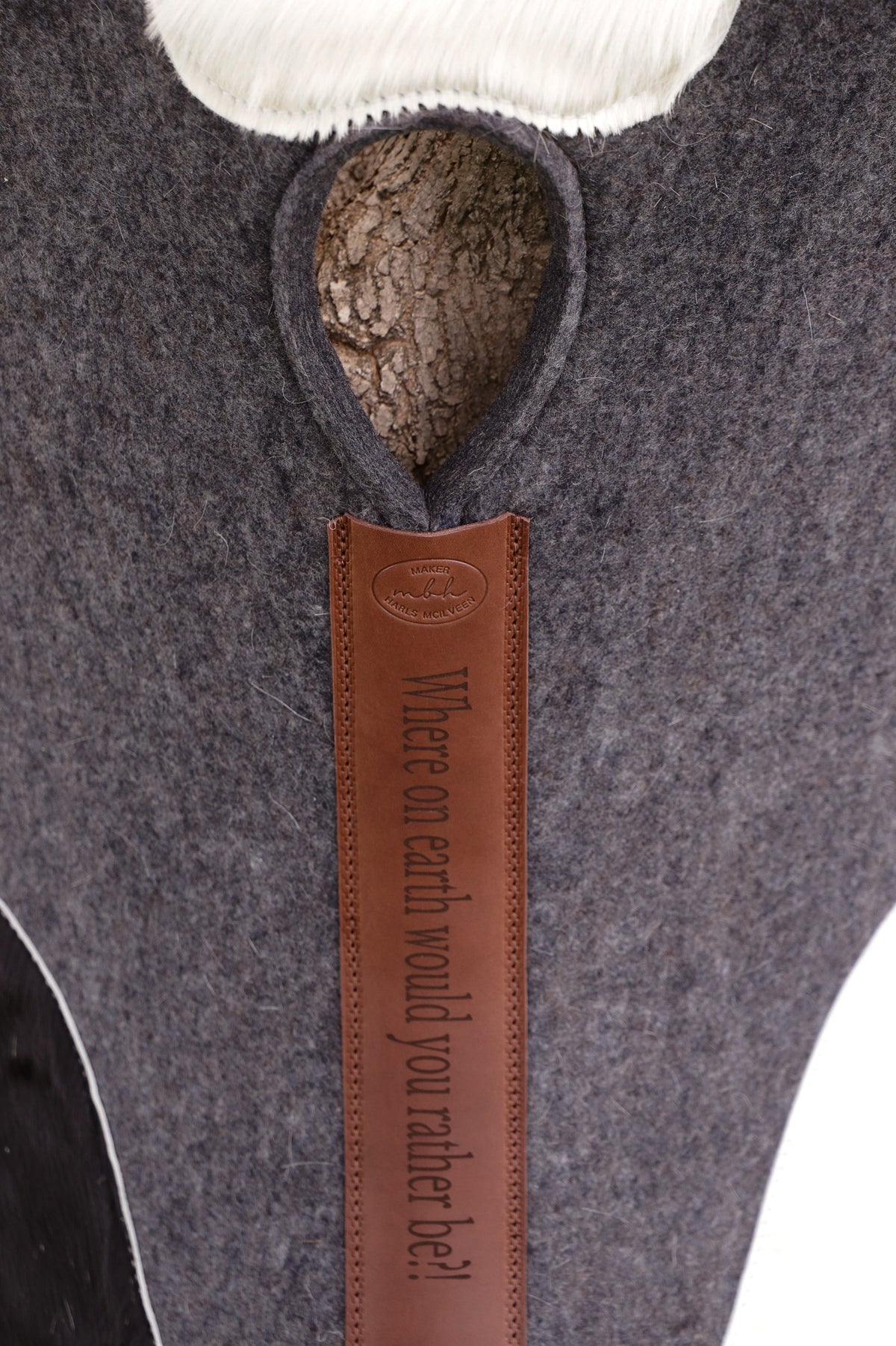 'Where else would you rather be?!" engraved spine - 28 inch spine