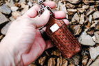 Lip Balm hand made leather keyring