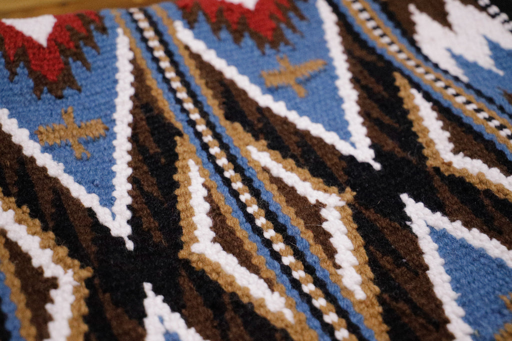 Handwoven NZ wool blanket felt lined pad