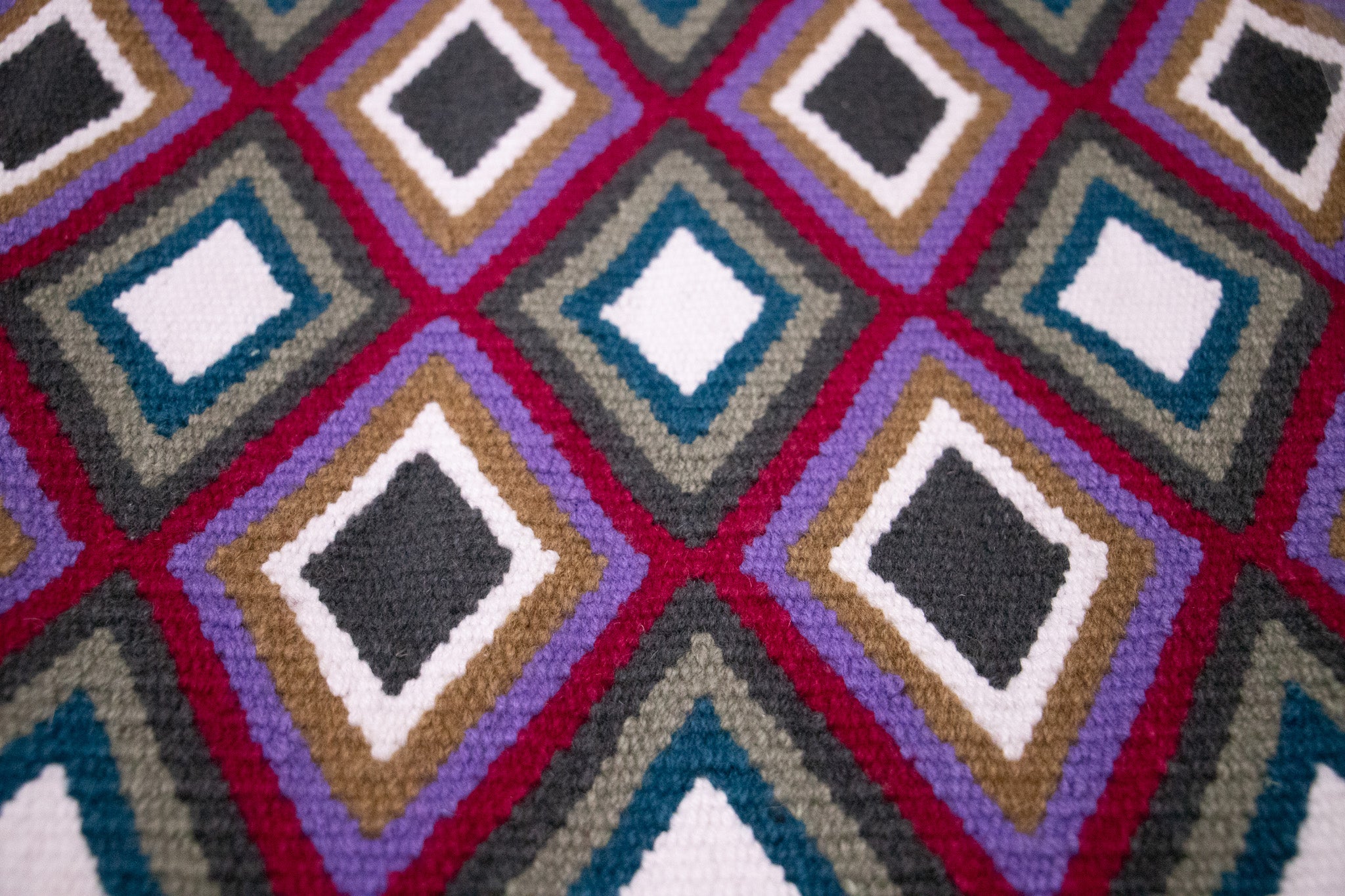 Handwoven NZ wool blanket felt lined pad