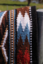 Handwoven NZ wool blanket felt lined pad