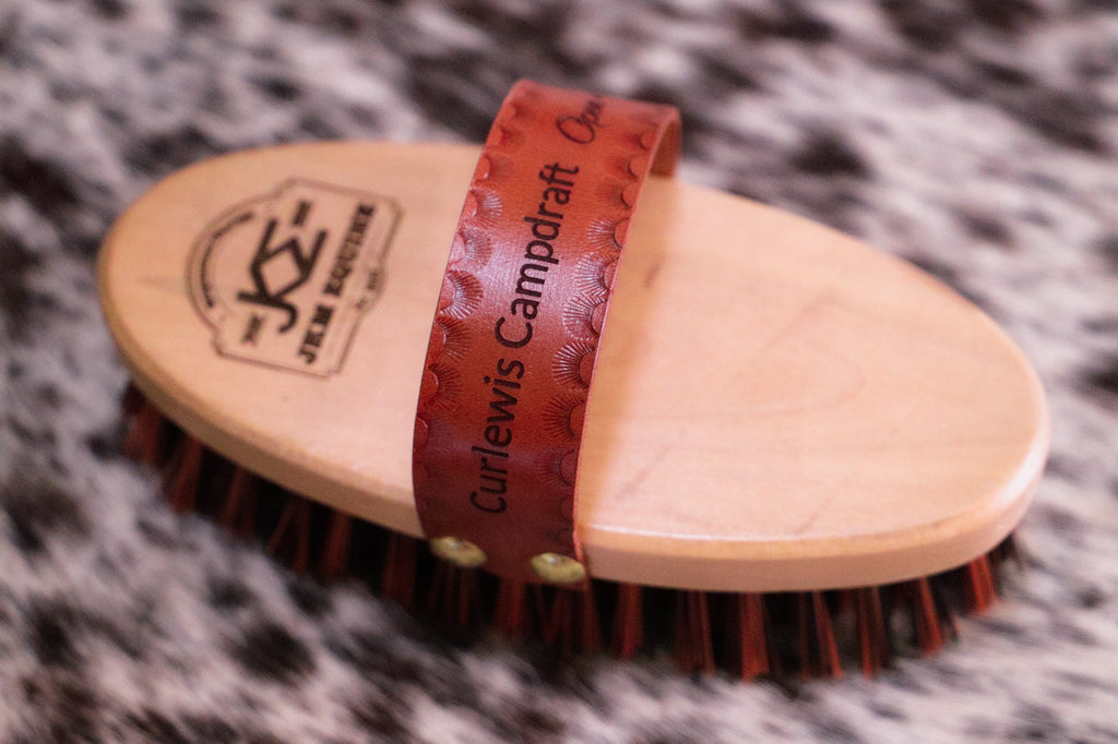 Custom engraved horse brushes