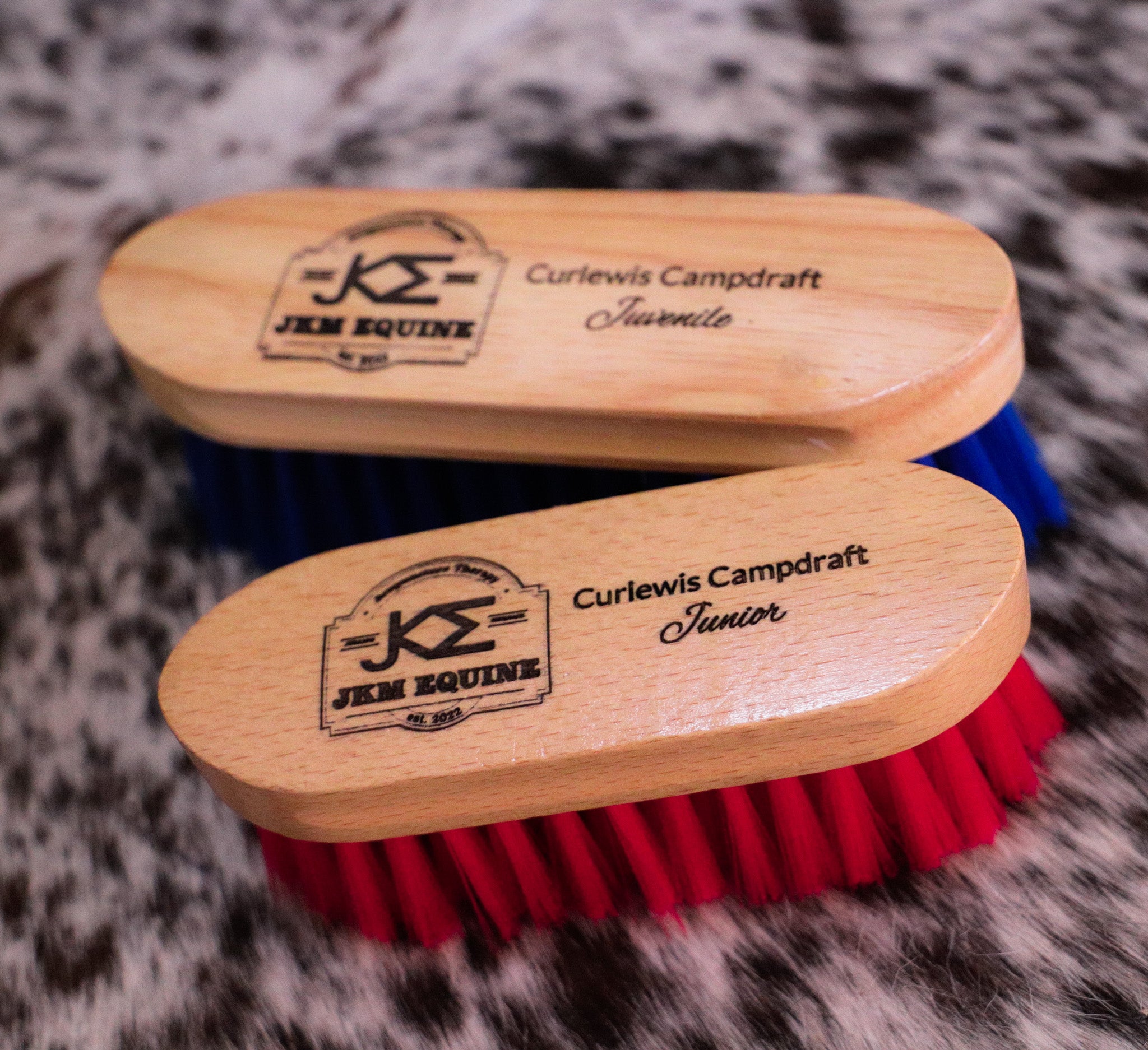 Custom engraved horse brushes