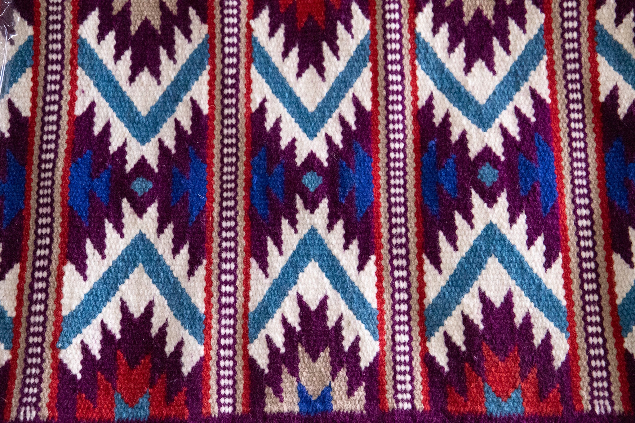 Handwoven NZ wool blanket felt lined pad