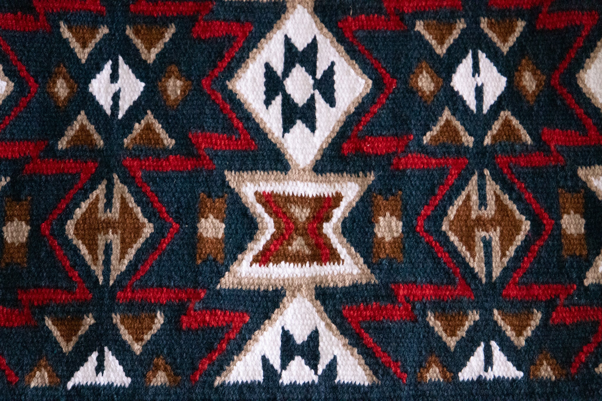 Handwoven NZ wool blanket felt lined pad