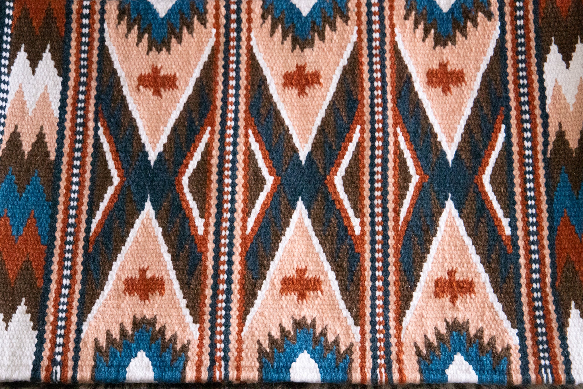 Handwoven NZ wool blanket felt lined pad