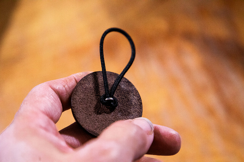 Concho & leather hair band