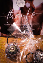 Concho & leather hair band