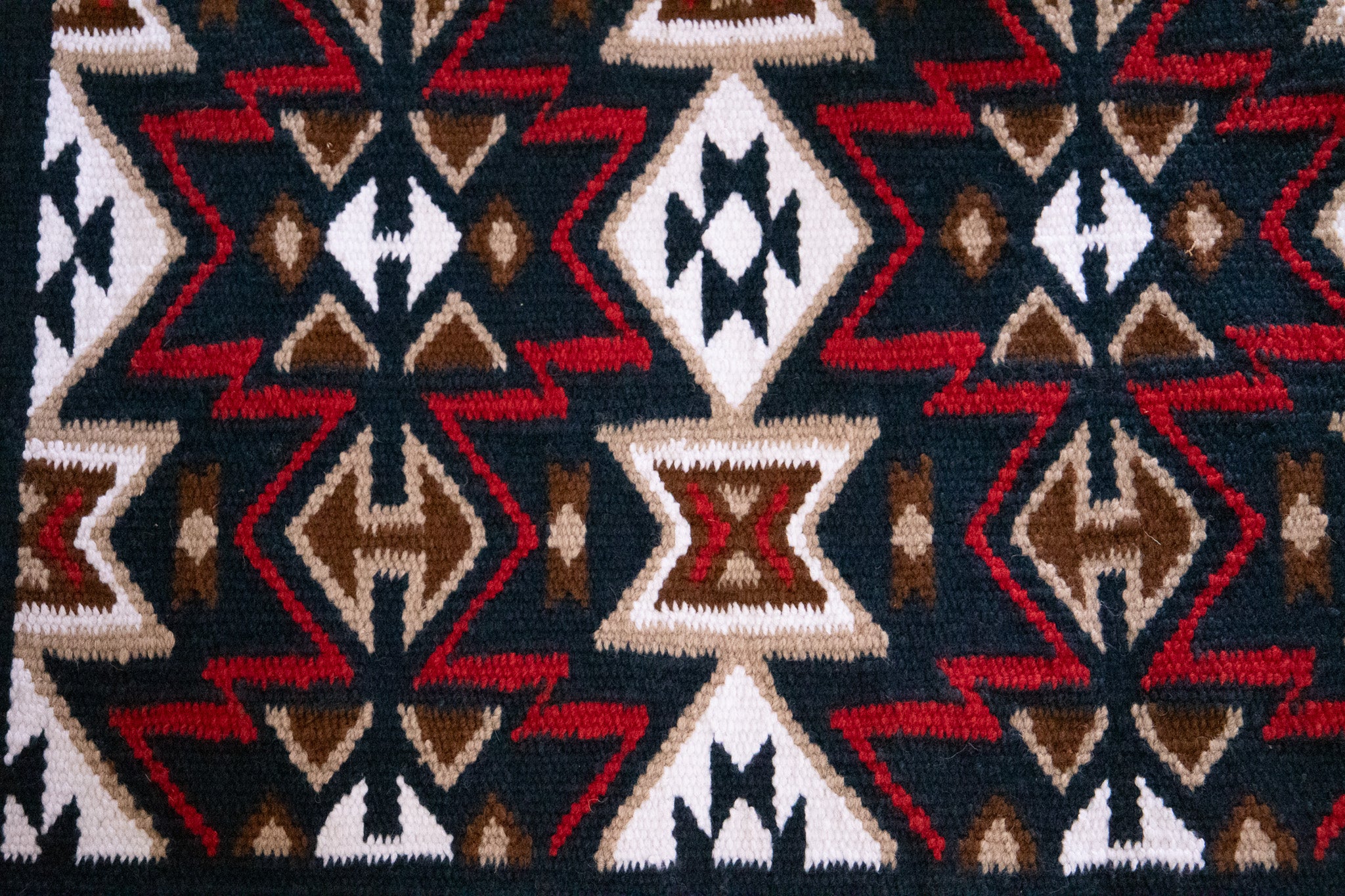 Handwoven NZ wool blanket felt lined pad