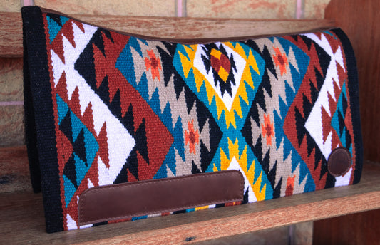 Handwoven blanket felt lined saddle pads with small wears - 18/19mm AND close contact 11/12mm