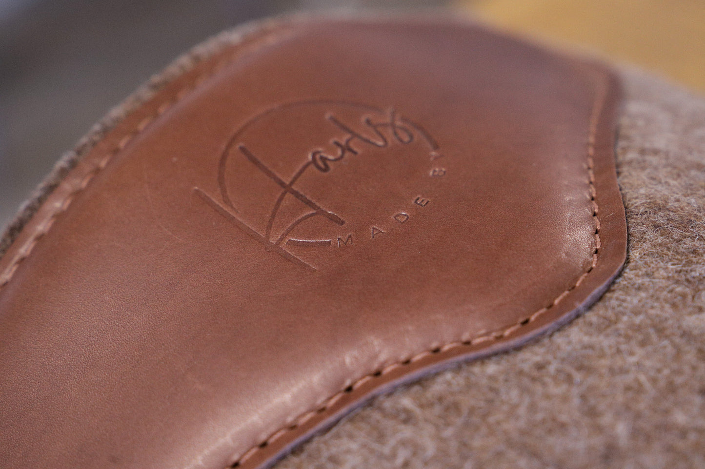 READY MADE - 17/18mm choc marle wool felt