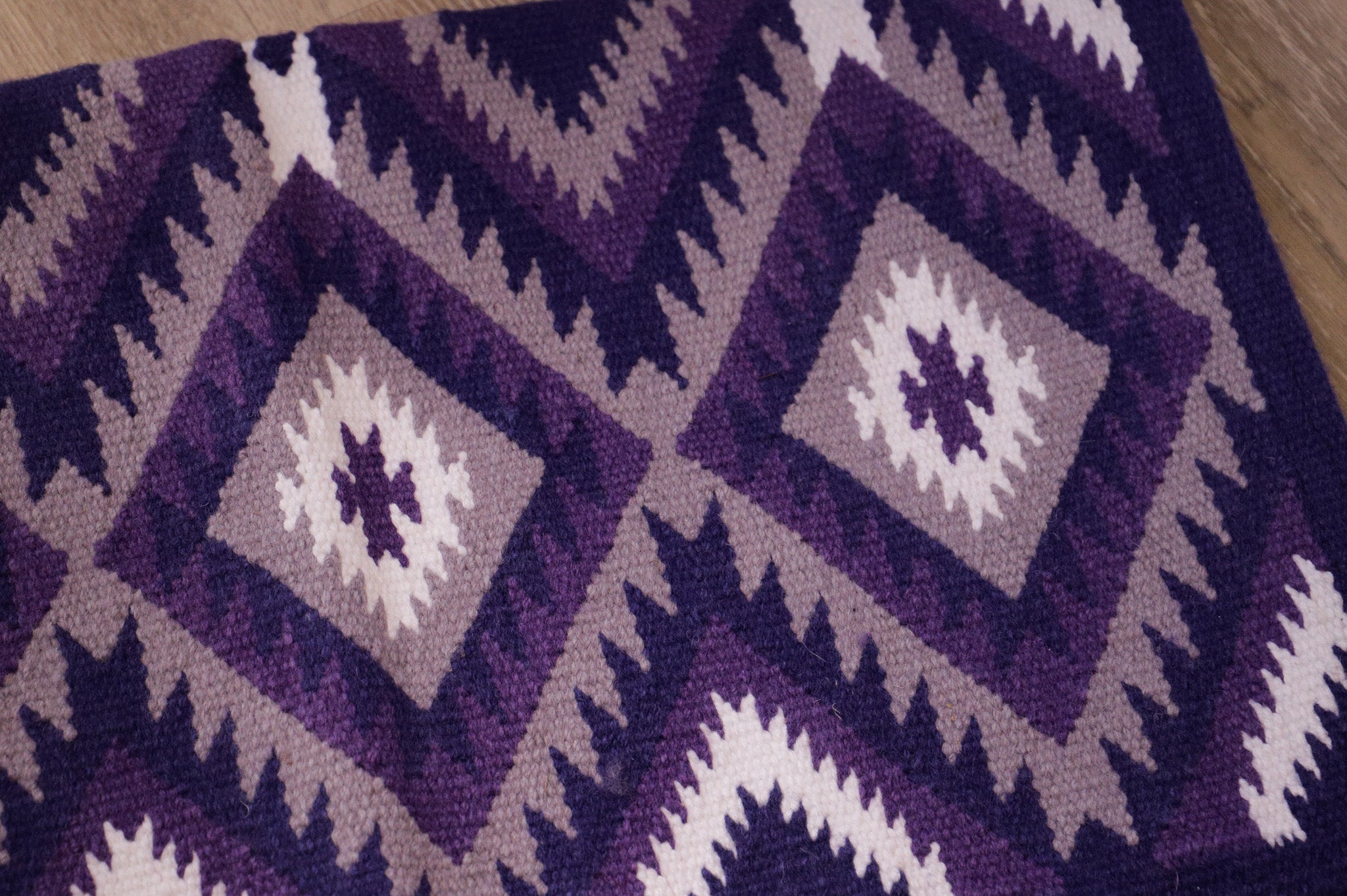 Handwoven NZ wool blanket felt lined pad