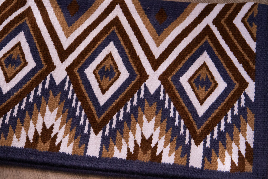 Handwoven NZ wool blanket felt lined pad