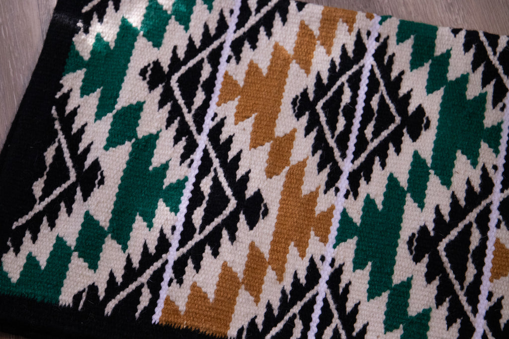 Handwoven NZ wool blanket felt lined pad