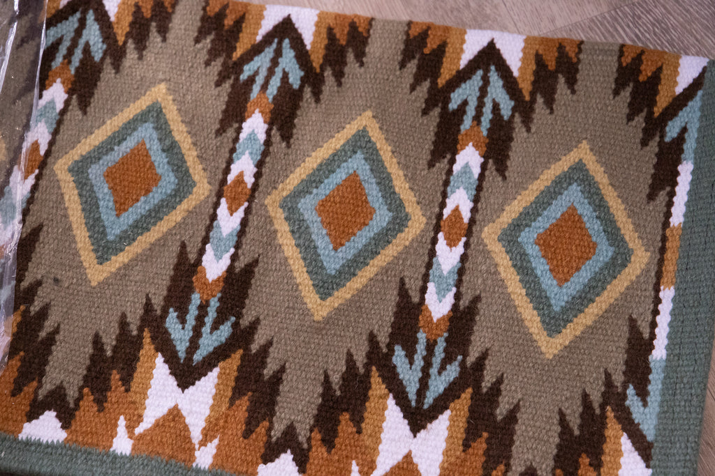 Handwoven NZ wool blanket felt lined pad