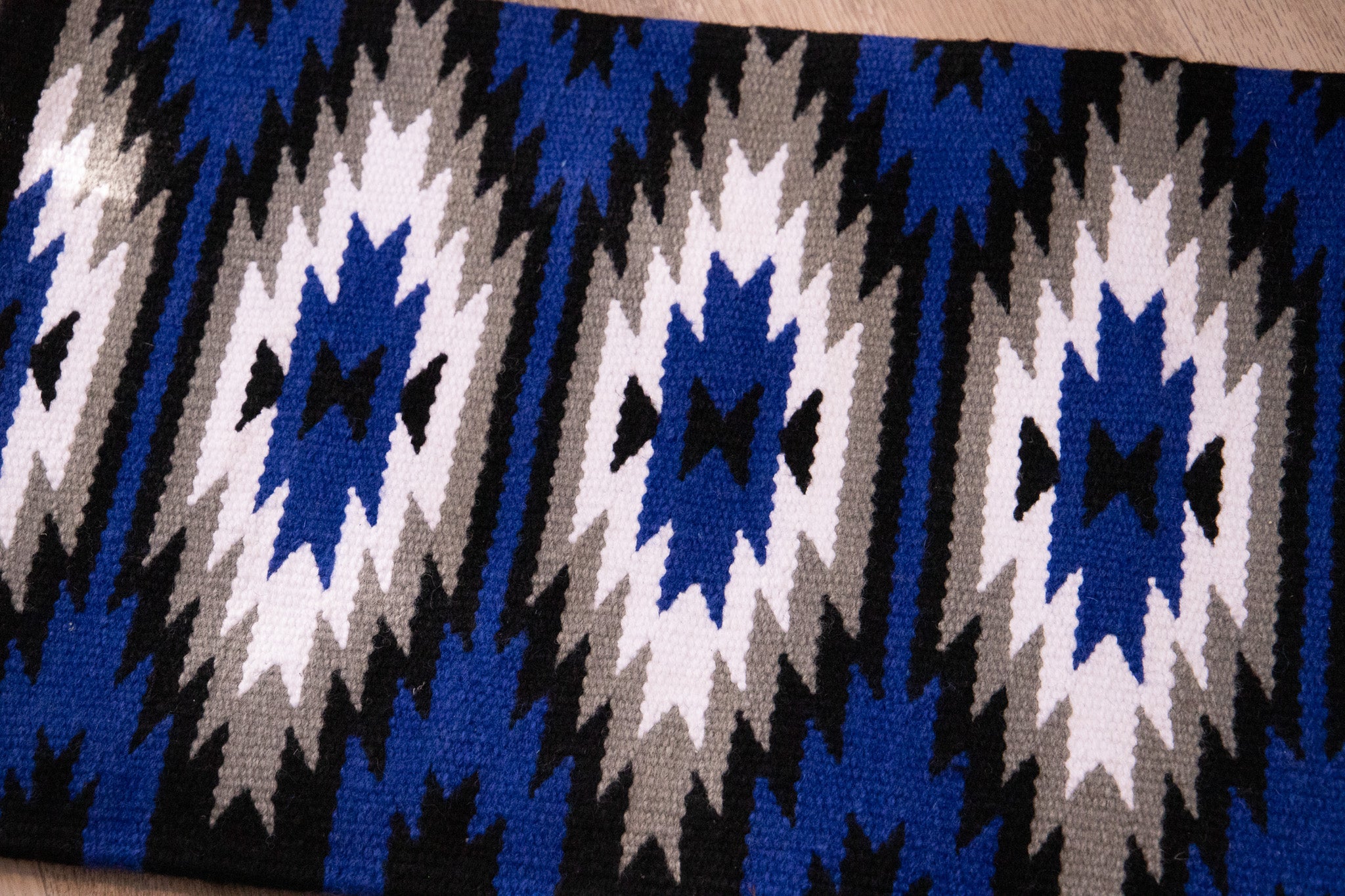 Handwoven NZ wool blanket felt lined pad