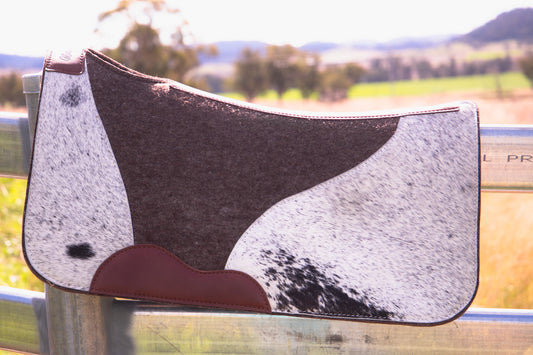 The 'Cut Out' wool felt pad - hair on hide