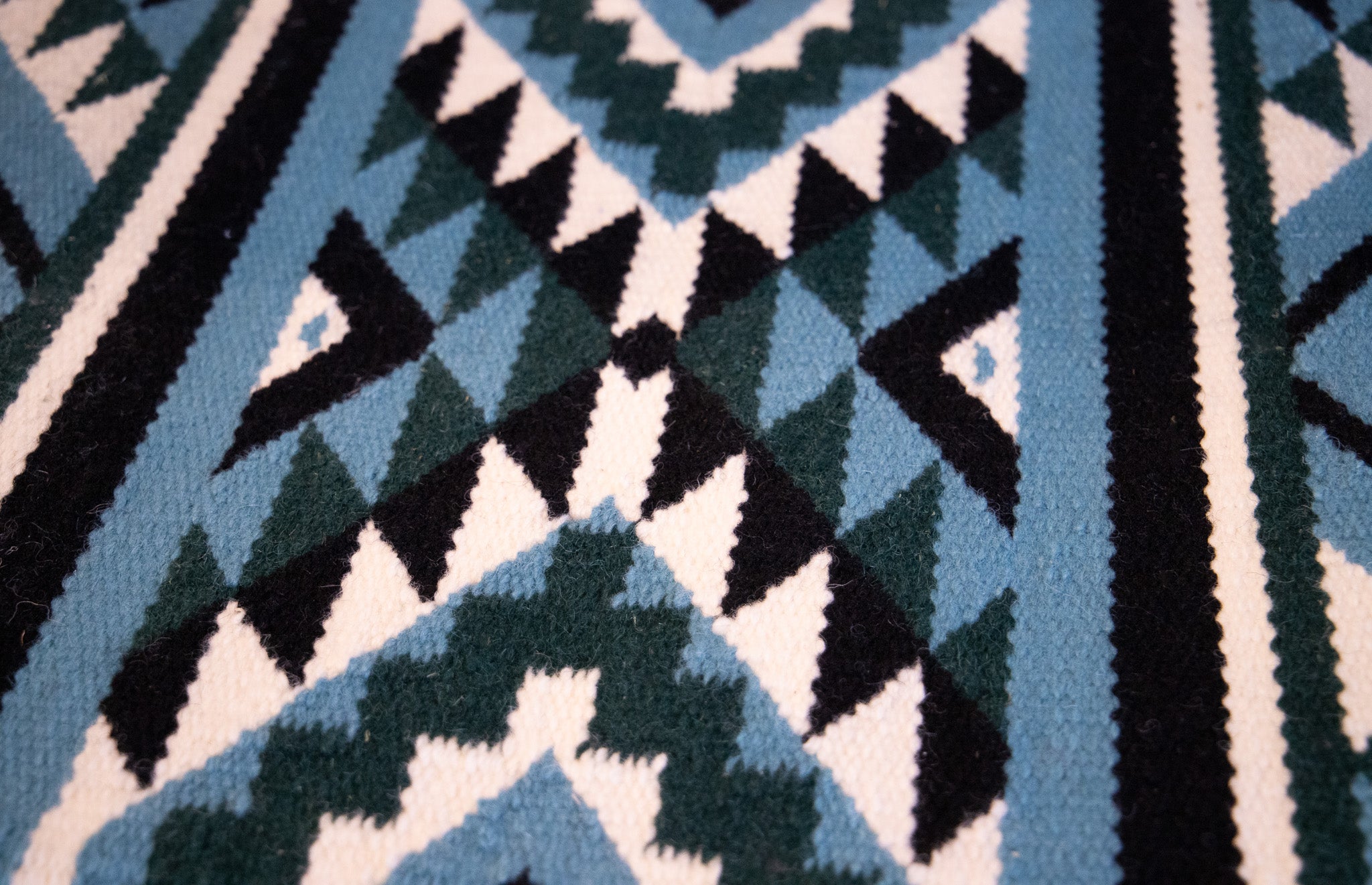 Handwoven NZ wool blanket felt lined pad