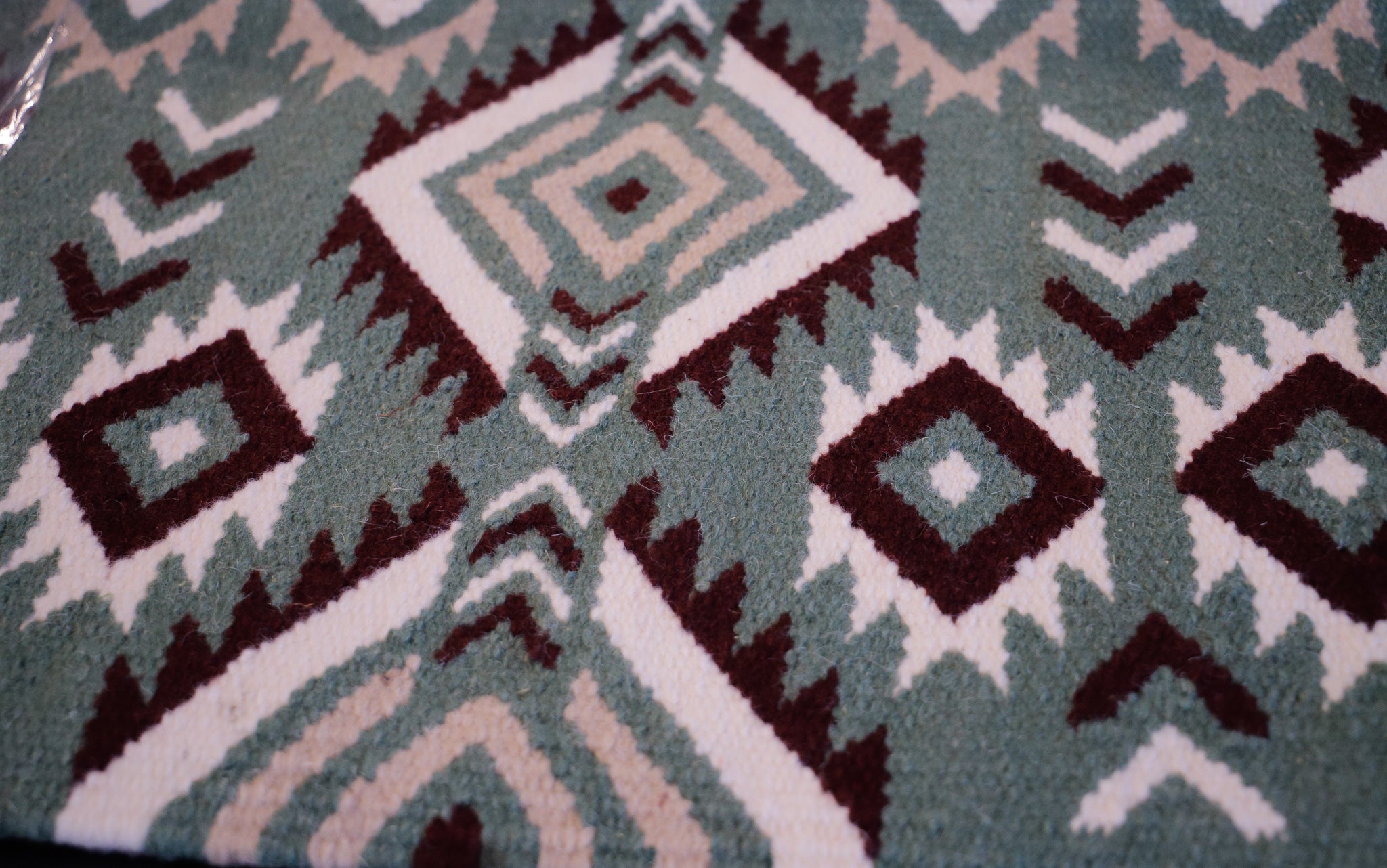 Handwoven NZ wool blanket felt lined pad