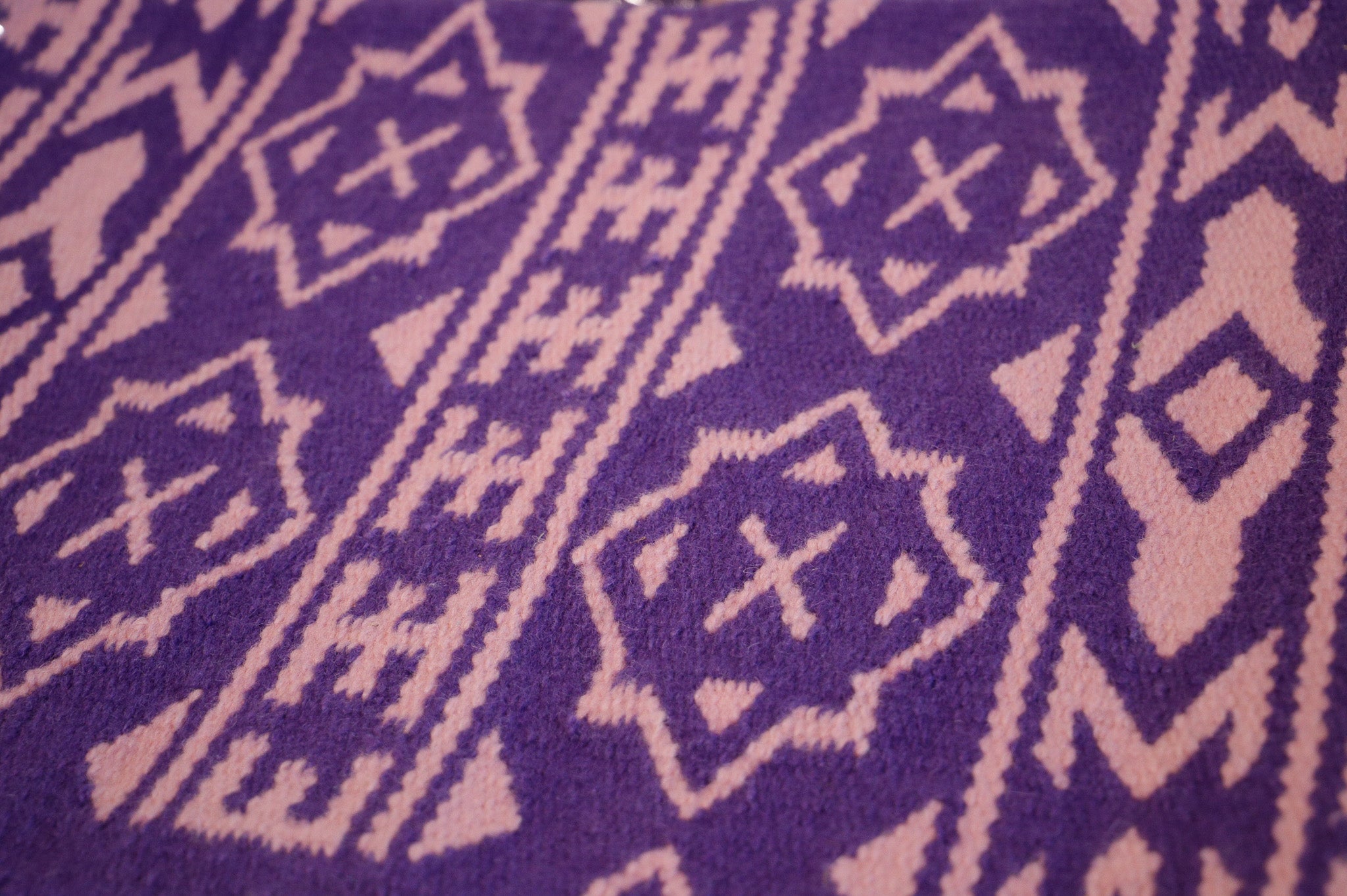 Handwoven NZ wool blanket felt lined pad