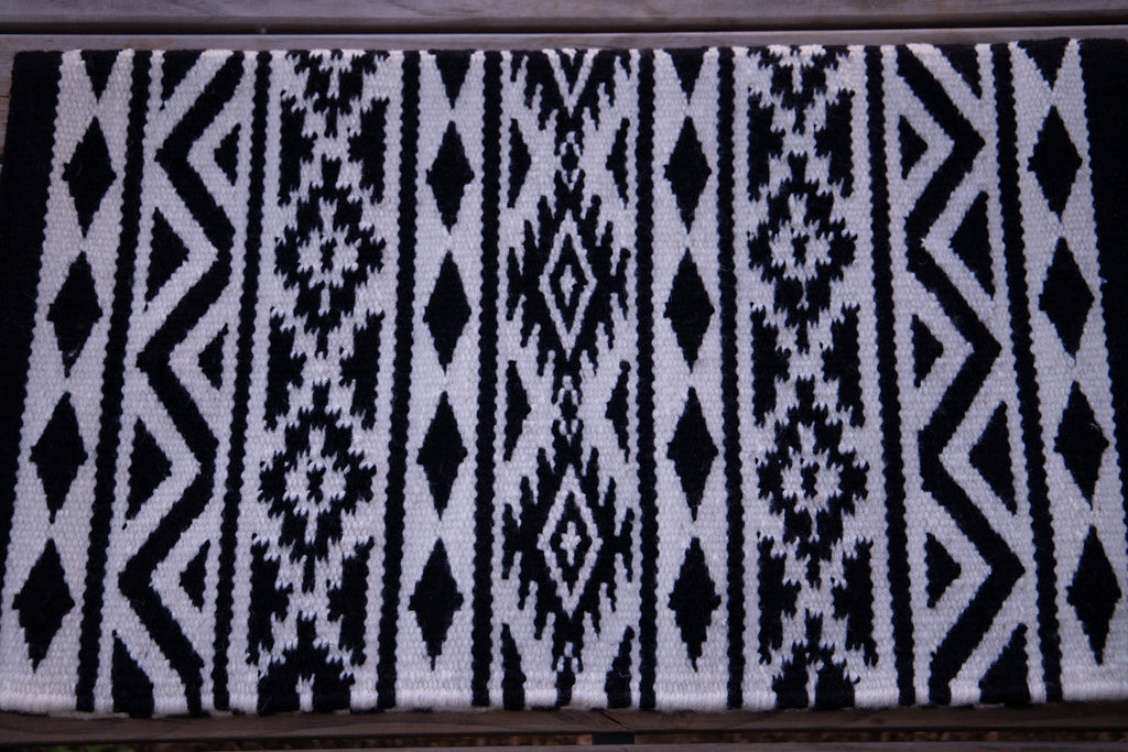 Handwoven NZ wool blanket felt lined pad