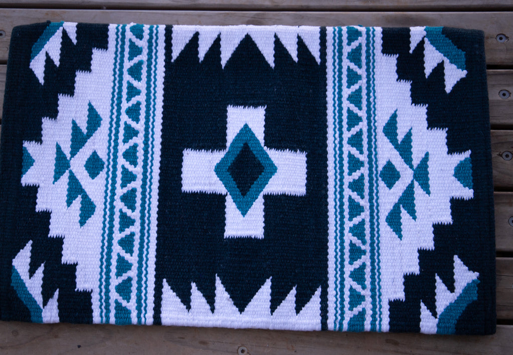 Handwoven NZ wool blanket felt lined pad