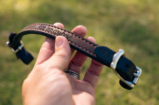 Custom leather monkey grip strap