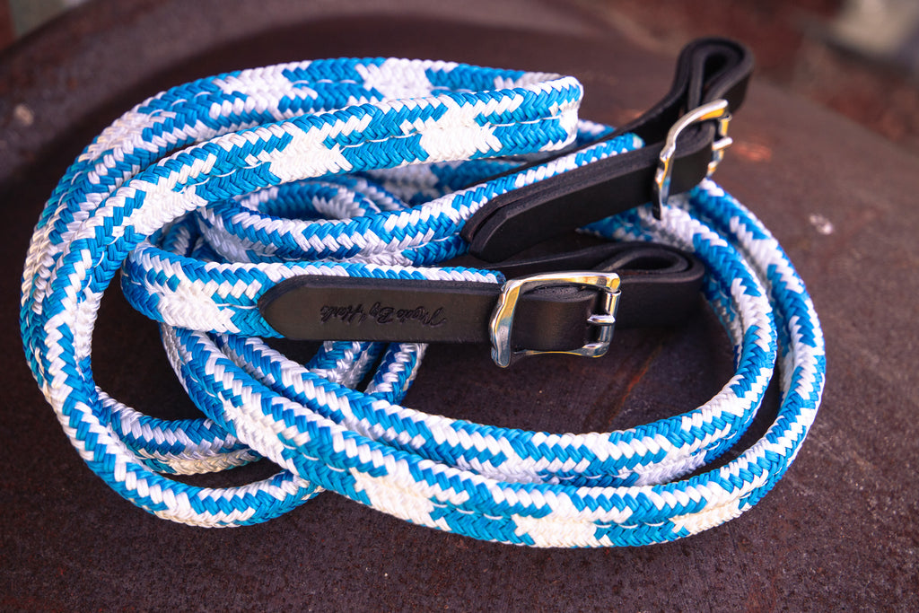 9ft CONTINUOUS LOOP FLAT SEWN ROPE REINS