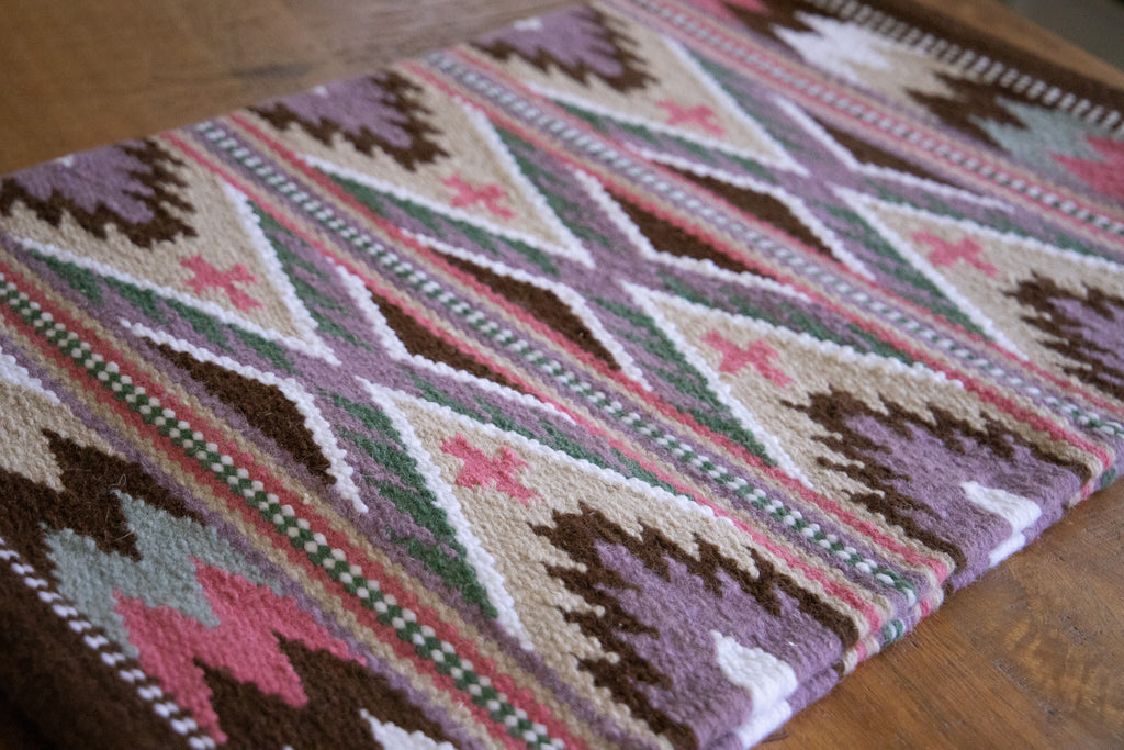 Handwoven NZ wool blanket felt lined pad