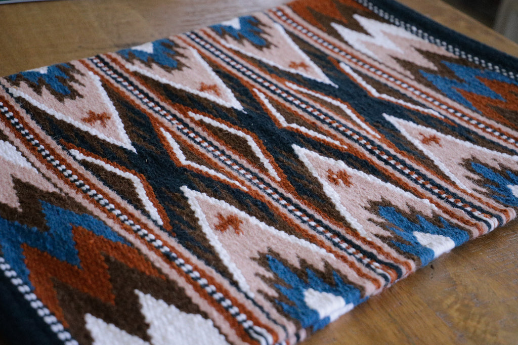Handwoven NZ wool blanket felt lined pad