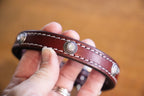 Handmade leather dog collar