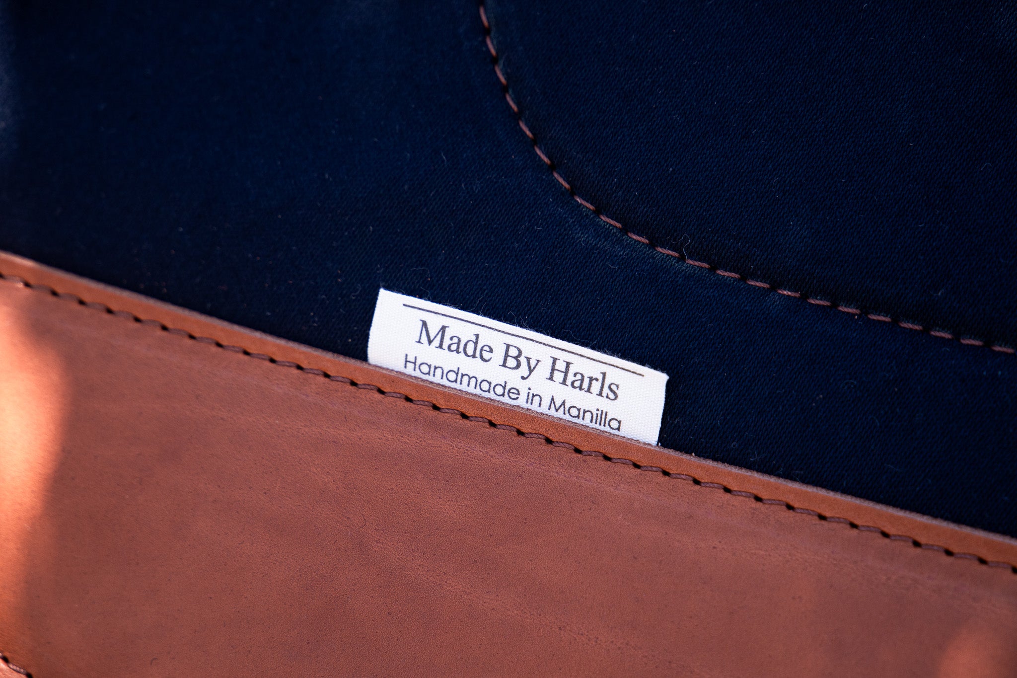 The Outback Cutout molsekin covered pad - choose from round or square skirt and navy/bone/camel colouring