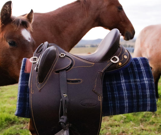 'THE ROWDY' Handmade Kersey Saddle Pad for kids & tiny tots - in your choice of colour