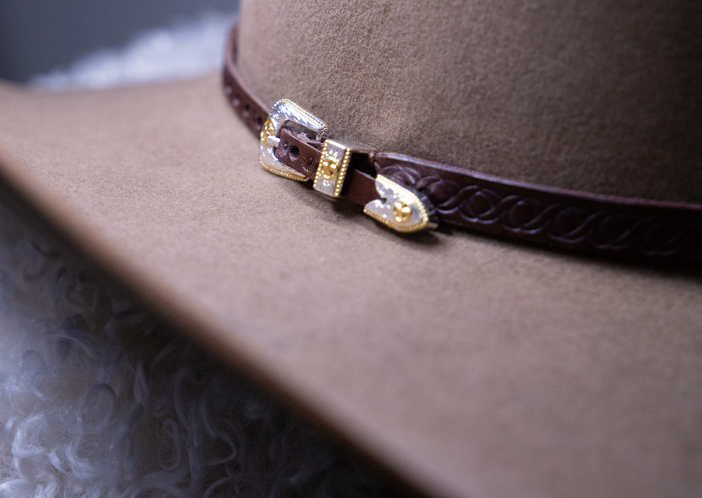 Personalised leather hat bands