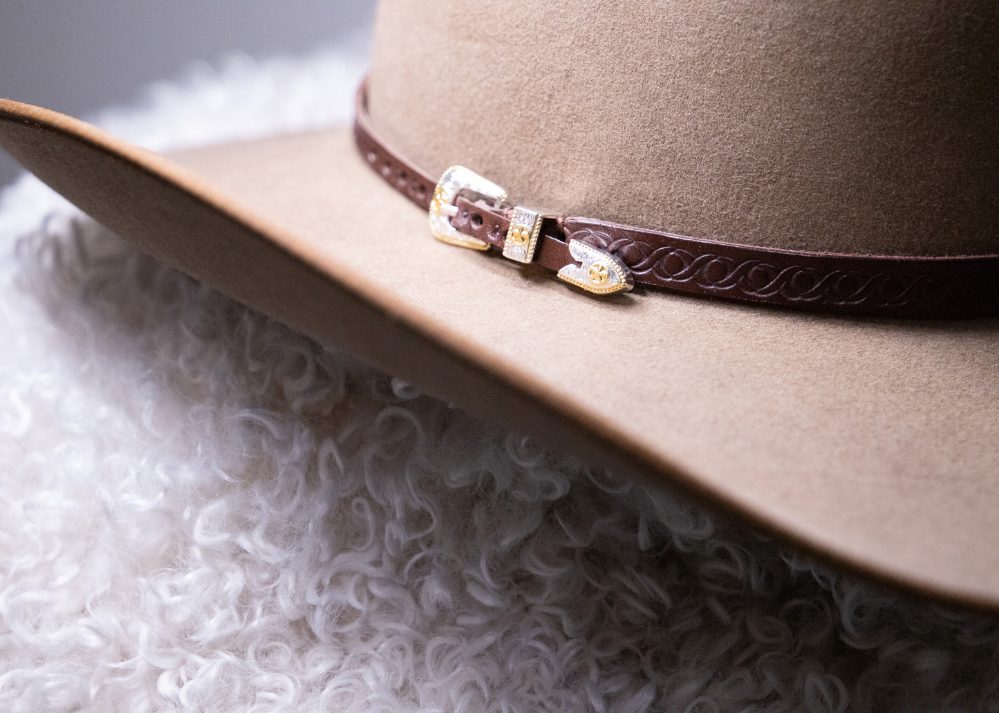 Personalised leather hat bands