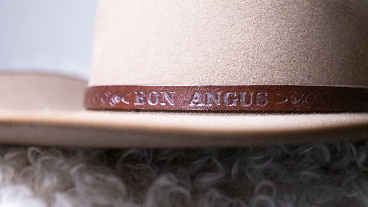 Personalised leather hat bands