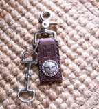 Keyring with concho - custom engraved