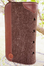 READY MADE 18mm choc marle wool felt pad
