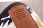 Ready made - NZ wool blanket pad with contoured leather spine